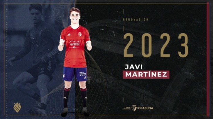 Osasuna ha anunciado así la renovación de Javi Martínez (OSASUNA)