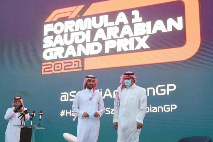 El GP de Arabia Saudí para 2021 se presentó hace unos días en Jeddah. (Amer HILABI/AFP)