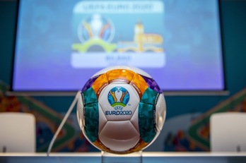 Balón oficial de la Eurocopa 2020, aplazada por la pandemia (Marisol RAMÍREZ / FOKU)