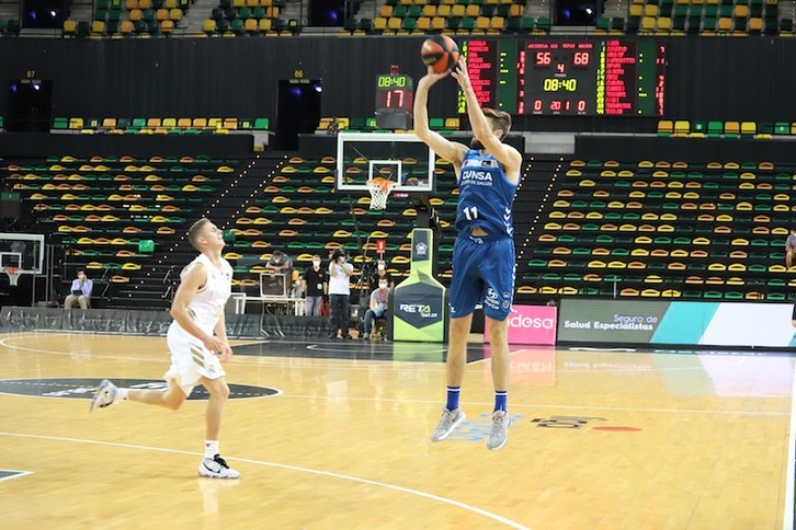 William Magarity causará baja en el partido de Gipuzkoa Basket en Málaga a causa de una lesión en el hombro. (O. ARAÚJO / ACB PHOTO)
