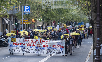 Manifestación de Satorralaia por el centro de Donostia. (Jon URBE/FOKU)