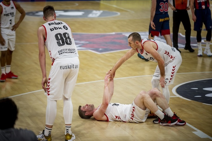 Bilbao Basketek altxatu eta aurrerantz egiteko ordua du behingoz. (Jaizki FONTANEDA / FOKU)