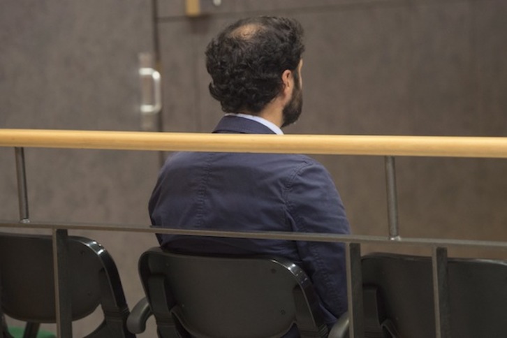 El profesor condenado por abusos, durante el juicio. (Monika DEL VALLE/ FOKU)