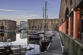 Albert Dock, la zona de los muelles reconstruidos.