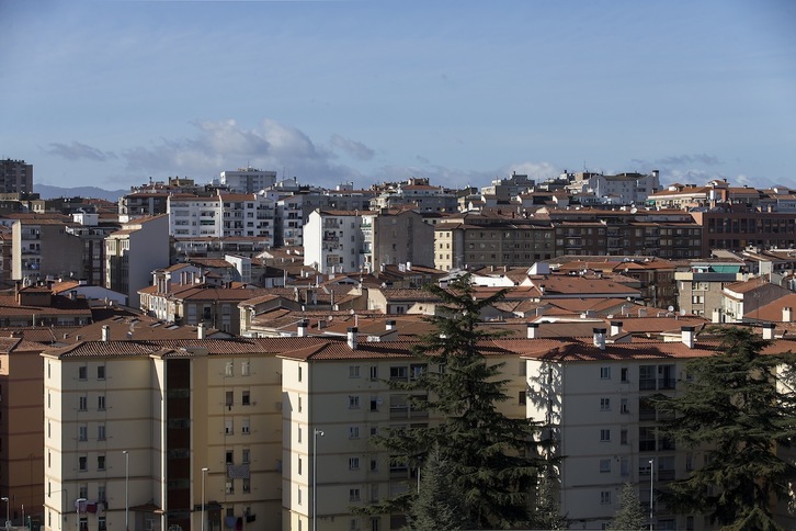 Vista del barrio iruindarra de Arrosadia. (AYUNTAMIENTO DE IRUÑEA)