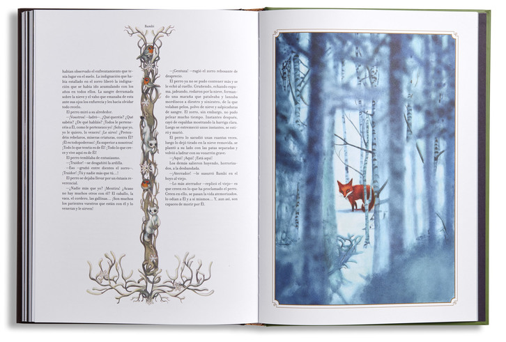 Ilustraciones de Benjamin Lacombe para ‘Bambi’. (EDELVIVES)