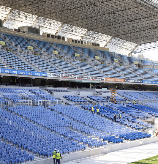 Anoeta, berritzeko lanak bukatzear zirela, 2018ko irailean. (Maialen ANDRES | FOKU)