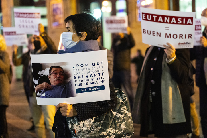 Concentración en la Plaza del Arriaga de Bilbo. (Marisol RAMIREZ | FOKU)