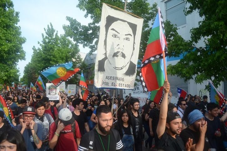 Una de las marchas reclamando justicia por Catrillanca. (AFP)