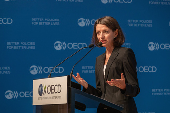 La economista jefe de la OCDE Laurence Boone (foto: Victor Tonelli | OCDE)