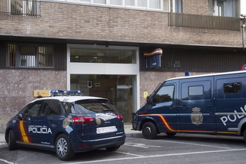 Comisaría de la calle General Chinchilla de Iruñea, en la que trabajaba el acusado.