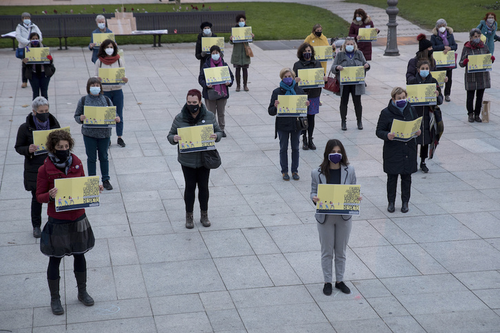 Concentración contra la violencia machista en Iruñea el pasado 25 de noviembre. (Iñigo URIZ | FOKU)