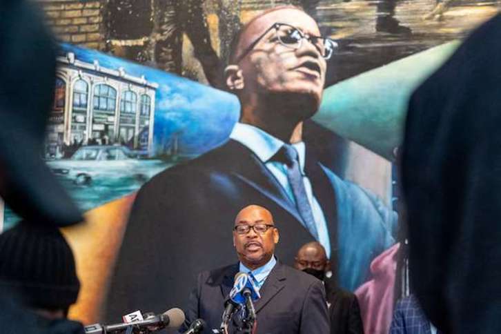 Rueda de prensa ofrecida en Nueva York. (David DEE DELGADO/AFP)