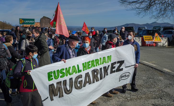 Joan zen urtarrilaren 14an Lizarrietan EHBaik eta EH Bilduk antolaturiko ekimena. (Andoni CANELLADA/FOKU)