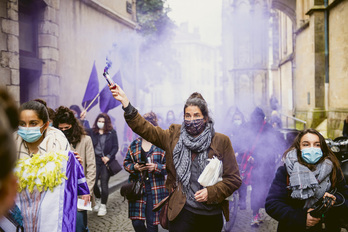8 de Marzo en Baiona. (Guillaume FAUVEAU | AFP)