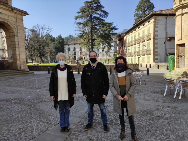 Representantes de Podemos Ahal Dugu han comparecido en Durango.