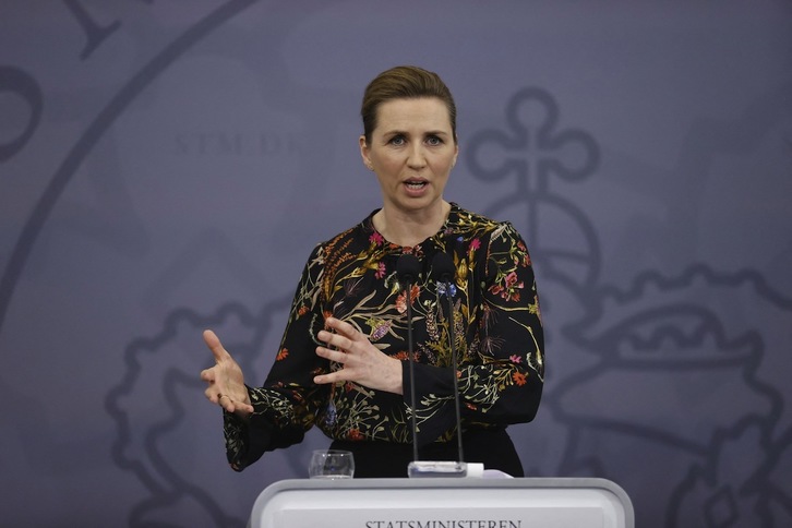 La primera ministra danesa, Mette Frederiksen, ha eliminado todas las restricciones para contener el covid-19 que estaban en vigor en el país. (Jens DRESLING/AFP)