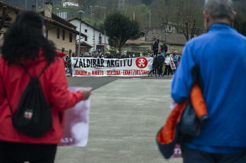 Concnetración celebrada la semana pasada en Zaldibar. (Monika DEL VALLE/FOKU)