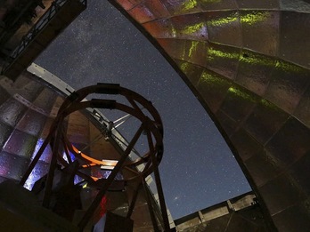 Interior del IRTF, telescopio ubicado en el Mauna Kea, un volcán inactivo de la isla de Hawái. (NASA | AFP)