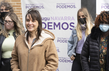 Begoña Alfaro, nueva coordinadora de Podemos en Nafarroa. (Jagoba MANTEROLA/FOKU)