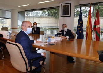 Consejero y ministro se reunieron el 26 de febrero en la Delegación del Gobierno español en Gasteiz. (IREKIA)