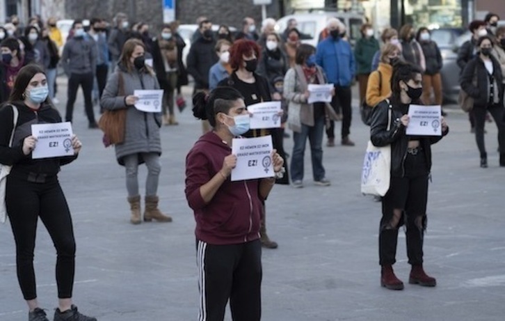 Indarkeria matxista salatzeko mobilizazioa Andoainen, artxiboko irudian. (Gorka RUBIO/FOKU)