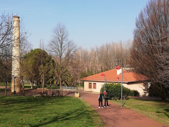 Parque del Ebro, en Logroño, donde fue encontrado malherido el vecino de Oion. (Europa Press)