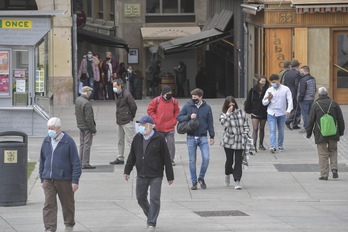 La rápida expansión de la cepa británica en Nafarroa está empezando a generar problemas en los hospitales. (Idoia ZABALETA/FOKU)