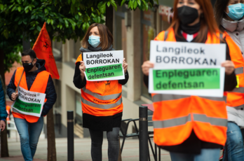 Marcha por las calles de Sestao. (Monika DEL VALLE/FOKU)