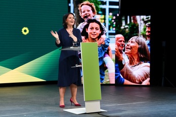 Annalena Baerbock, coopresidenta de los Verdes, ha sido designada este lunes candidata a la Cancillería de Alemania por su partido. (Annegret  HILSE | AFP)