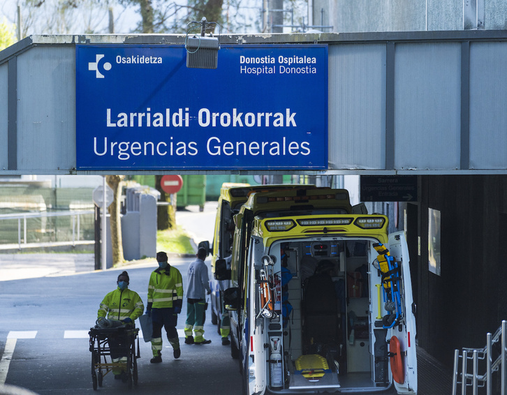 Las Urgencias del hospital de Donostia. (Gorka RUBIO/FOKU)