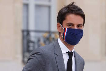 El portavoz del Gobierno francés, Gabriel Attal. (Ludovic MARIN/AFP)