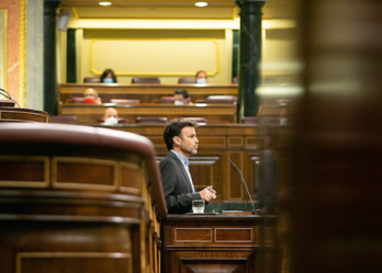 Jaume Asens Llodrà, portavoz de Unidas Podemos, rechazó el texto del PNV que en Gasteiz aceptó EP-IU.