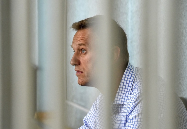 Alexei Navalny artxiboko argazki batean. (Vasily MAXIMOV/AFP)