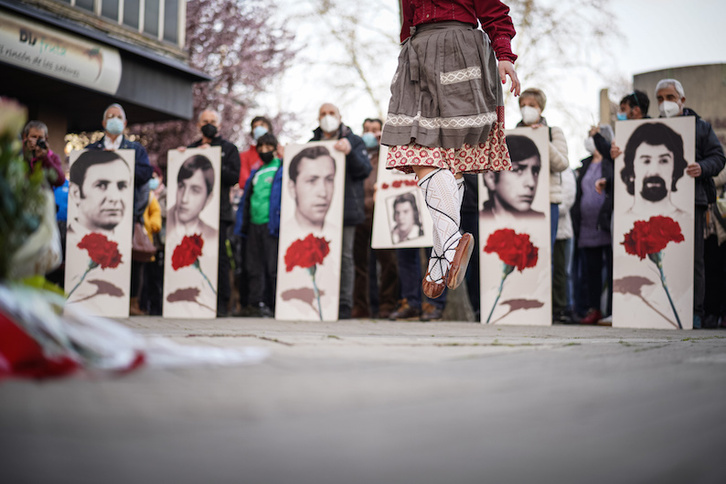 Podemos Ahal Dugu ha criticado que víctimas como las del 3 de marzo no tengan un espacio en el Memorial. (Endika PORTILLO/FOKU