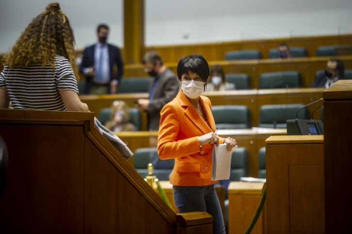 Maddalen Iriarte, portavoz de EH Bildu en la Cámara de Gasteiz. (Jaizki FONTANEDA |FOKU)