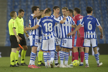 Imanol volverá a confiar en los jugadores que ganaron ante el Elche. (Jon URBE/FOKU)