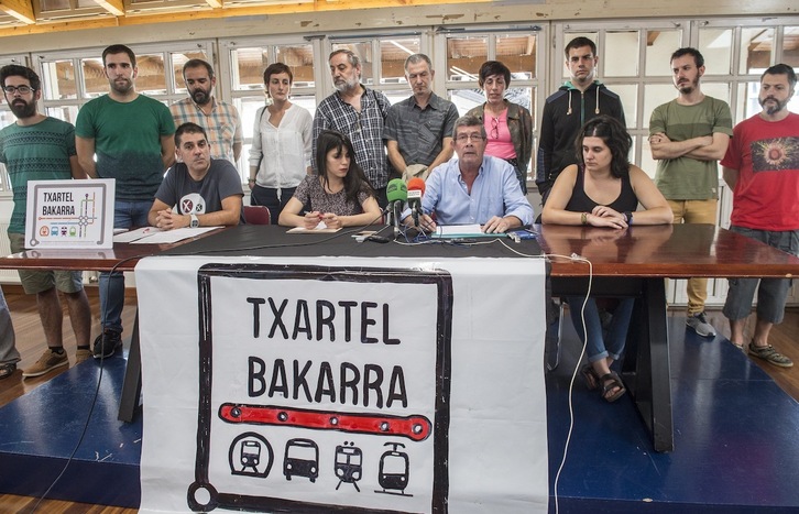 Foto de archivo de una rueda de prensa del foro Txartel Bakarra. (Marisol RAMIREZ/FOKU)