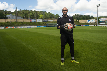 Mikel Saizar, Amorebieta taldeko atezaina. (Monika DEL VALLE / FOKU)