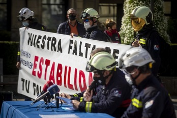 Los bomberos de Araba han convocado un paro para el 3 de junio. (Jaizki FONTANEDA | FOKU)