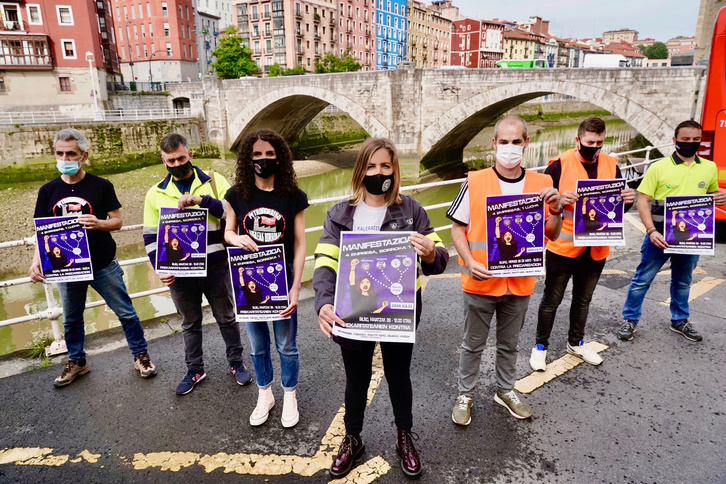 Trabajadores de Tubacex, Petronor, PCB y Bilboko Argiak se movilizarán el 28 de mayo en Bilbo. (FOKU)