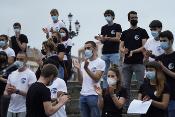 Gate Topaketaren aurkezpena, gaur Bilbon. (Aritz LOIOLA/FOKU)