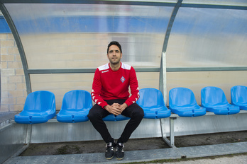 Iñigo Vélez de Mendizabal, entrenador del Amorebieta. (Monika DEL VALLE / FOKU)