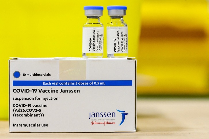 La vacuna de Janssen se suministra en una sola dosis. (Dirk WAEM | AFP)