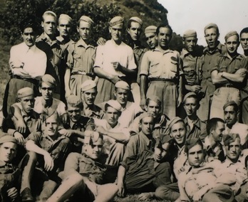 Imagen de 1941 del Batallón Disciplinario de Soldados Trabajadores 38. (Fotografías: EXPOSICIÓN FRONTERAS DE HORMIGÓN)