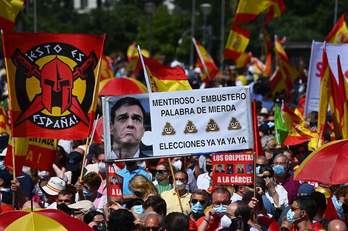 Movilización de la derecha española en Madrid. (Gabriel BOUYS / AFP)