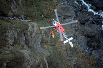 Operación de rescate tras el accidente. (SOS Deiak)