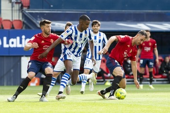 Alexander Isak, un jugador que forma parte de las prioridades de la Real Sociedad, y de otros muchos equipos punteros. (Iñigo URIZ / FOKU)