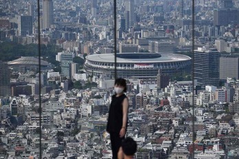 Imagen general del Estadio Nacional de Tokio, principal lugar de eventos de los JJOO. (Kazuhiro NOGI / AFP)