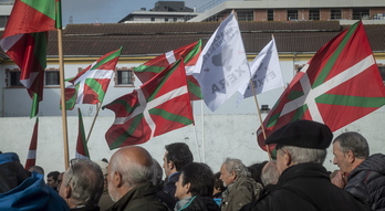 Movilización en la prisión de Martutene. (Jon URBE/FOKU)